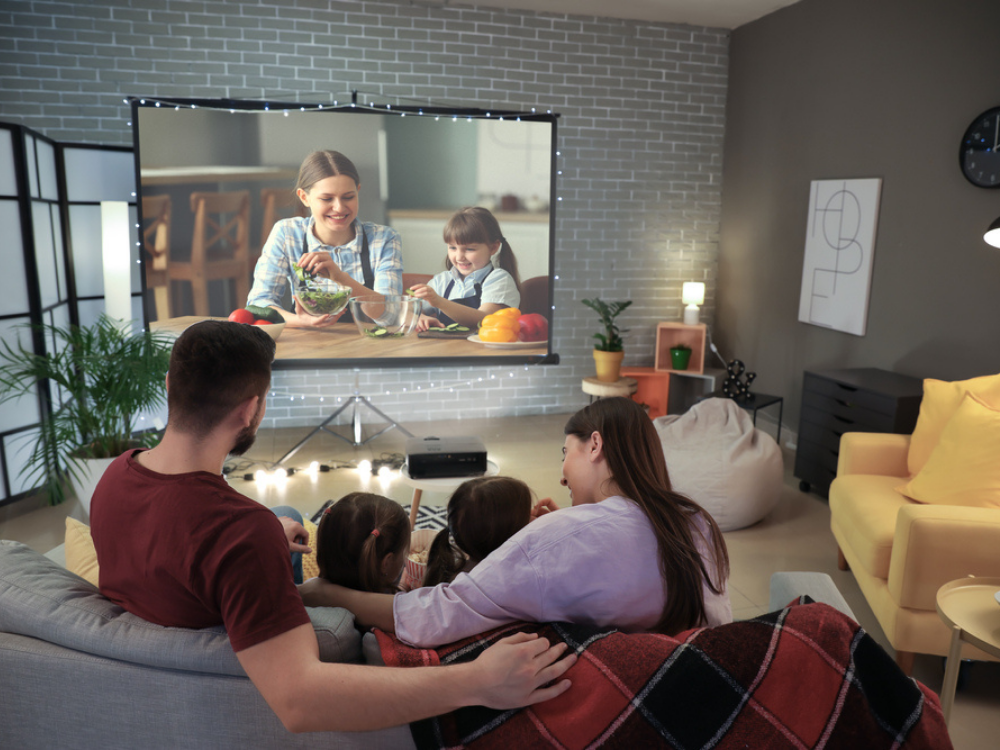 Turn Your Living Room Into A Cool Home Cinema With This Projector!