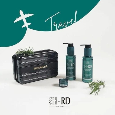 SHRD Travel set (shampoo +conditioner + protein cream + cosmetics bag)