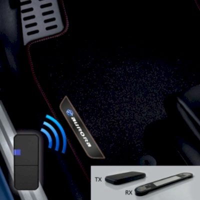 Zealio EV Car Specific Carpet  LED LOGO Badge