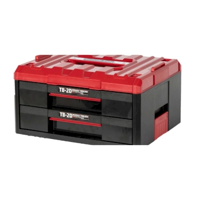 SHUTER Heavy duty stackable 2-drawer toolbox TB-2D
