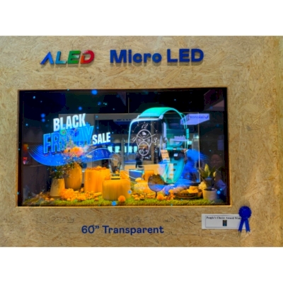 AUO 60 inch High-transparent Micro LED Display