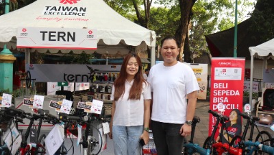 Ada Sepeda Tern di Event Taiwan Excellence Happy Run 2023