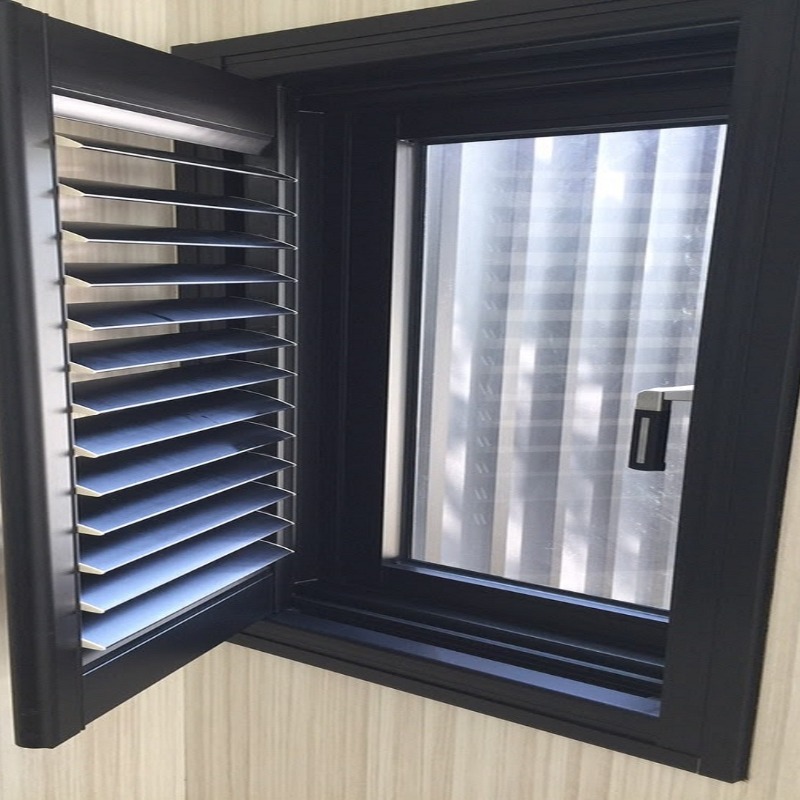 Jarl Gene European-style Aluminum Shutters and Projected-out Window JG-828-R / JG-500-1