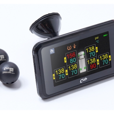CUB Tire Pressure Monitoring System for Commercial Vehicles-TFT Touch Panel and Ball sensor CTM8-B