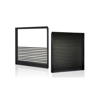 Aurotek Electric blinds with blades folded down
